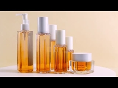 Luxury 100ml 120ml 200ml Cosmetic Packaging Plastic hexagon Lotion Bottle with Body Mist Spray Pump 