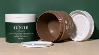 250ml 300ml Luxury Custom Flip Screw Cap Cosmetic Skin Care Face Hair Mask Body Scrub Cream Plastic 