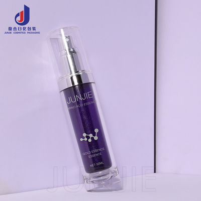 50ml Acrylic Beauty Cosmetic Lotion Bottles Empty Water Cream For Essence Packing With Pump