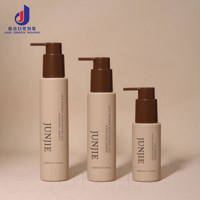 Premium 60ml 100ml 120ml Matte Custom Empty Round Luxury Skincare Body Oil Face Serum Pump and Lotion Bottle With Packaging