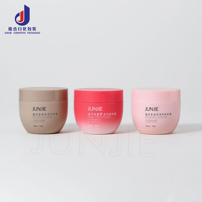 200ml 250ml PET Round Bottom Plastic Hair Butter Jar with Frosted Cap for Body Scrub and Cosmetic Packaging