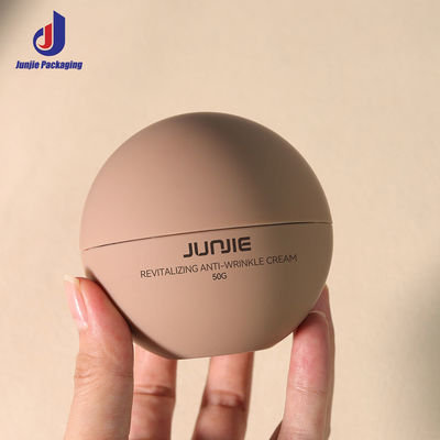 Custom Empty Plastic 50ml Luxury Skin Care Double Wall AS Jar Body Butter Ball Round Cosmetic Cream Jar Packaging Jars