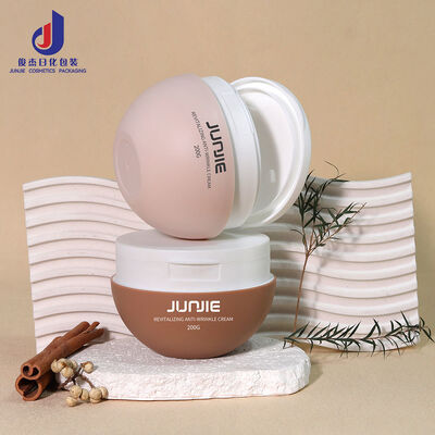 Factory Price Plastic PP 200g Cosmetic Jars with Flip Top Cap Facial Body Scrub Toner Cotton Pads Container with Tweezer